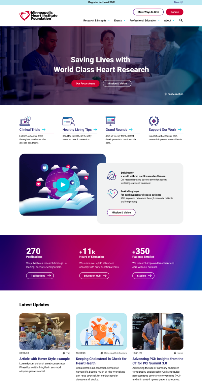 Design elements for MHIF.